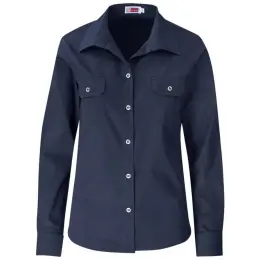 Ladies Long Sleeve Wildstone Shirt Navy